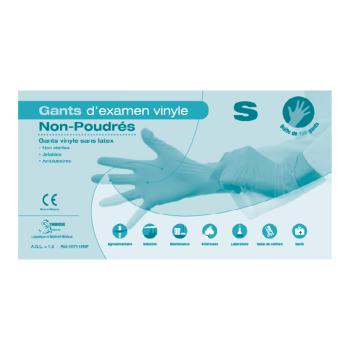 Gants vinyle non poudrés