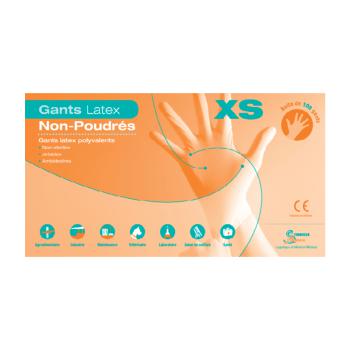 Gants latex non poudrés