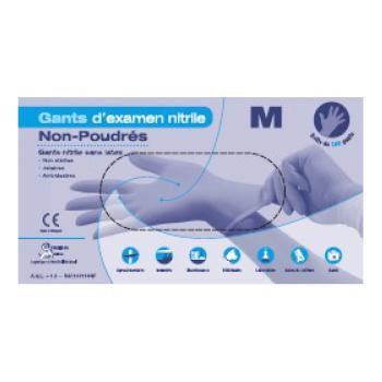 Gants nitril non poudrés