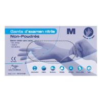 Gants nitril non poudrés