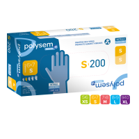 Gants d'examen nitrile sans poudre POLYSEM